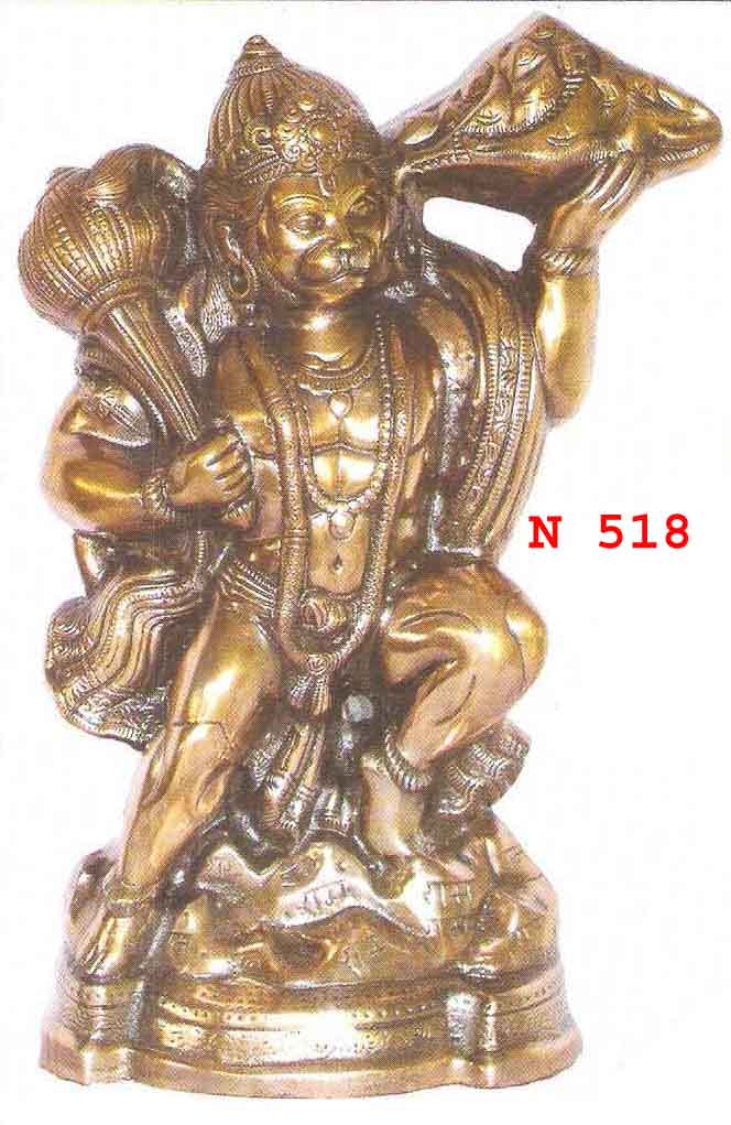 Black Metal Hanuman Ji Pahad